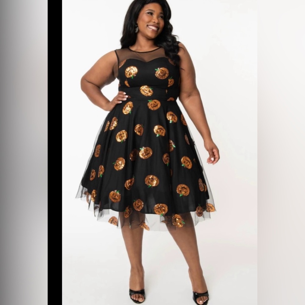 Magnolia Place Sequin Pumpkin Dress